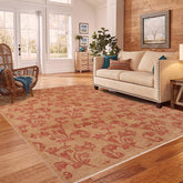 handmade Transitional Kafkaz Tan Rust Hand Knotted RECTANGLE 100% WOOL area rug 8 x 10